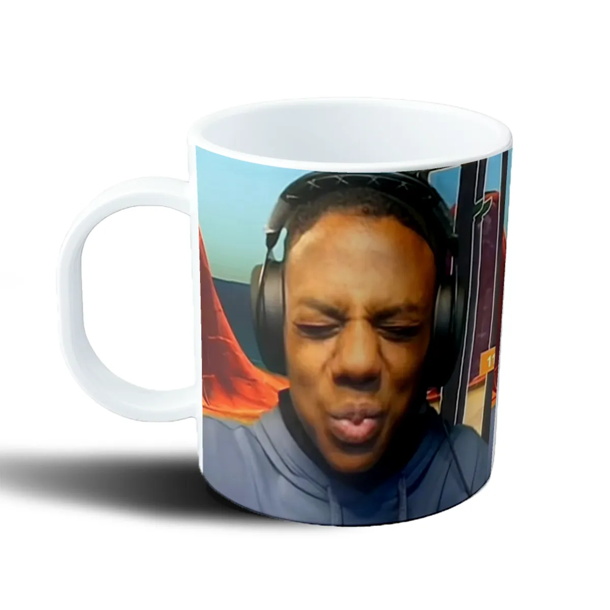 Taza de Plástico IShowSpeed Cara Gamer Auriculares - vista 2