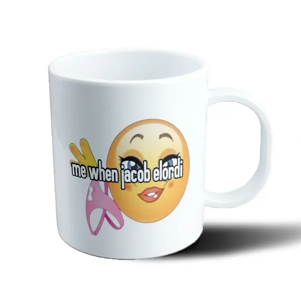 Taza de Plástico Jacob Elordi Me When Emoji Meme