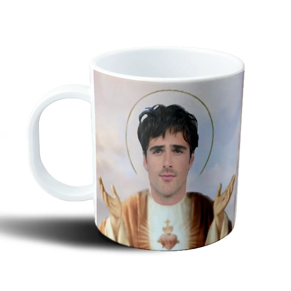 Taza de Plástico Jacob Elordi Sagrado Corazón Santo - vista 2