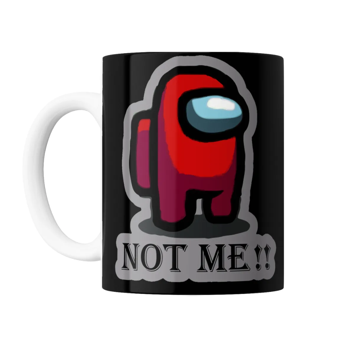 Taza de Cerámica Among Us Crewmate Rojo Not Me - vista 2