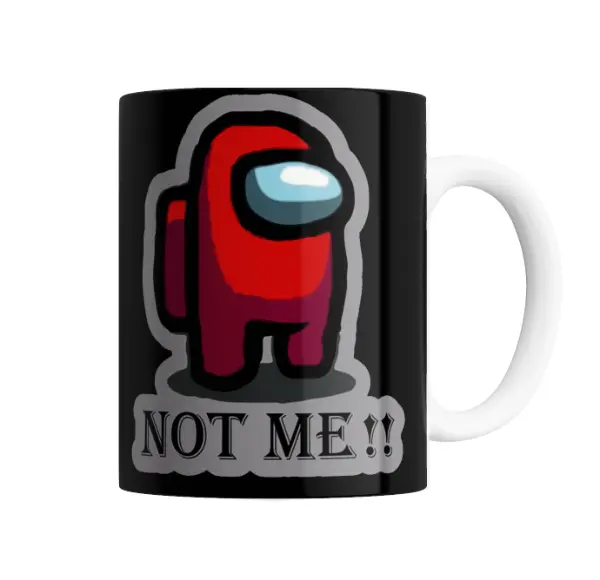 Taza de Cerámica Among Us Crewmate Rojo Not Me