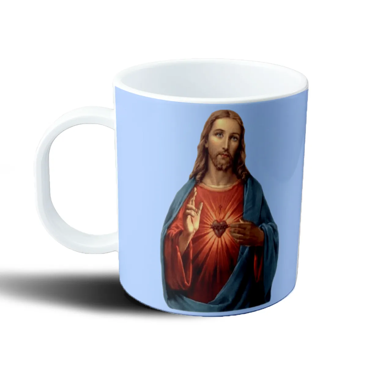 Taza de Plástico Jesus Sagrado Corazón - vista 2