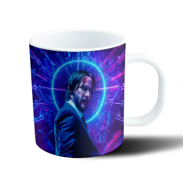 Taza de Plástico John Wick Neon Halo