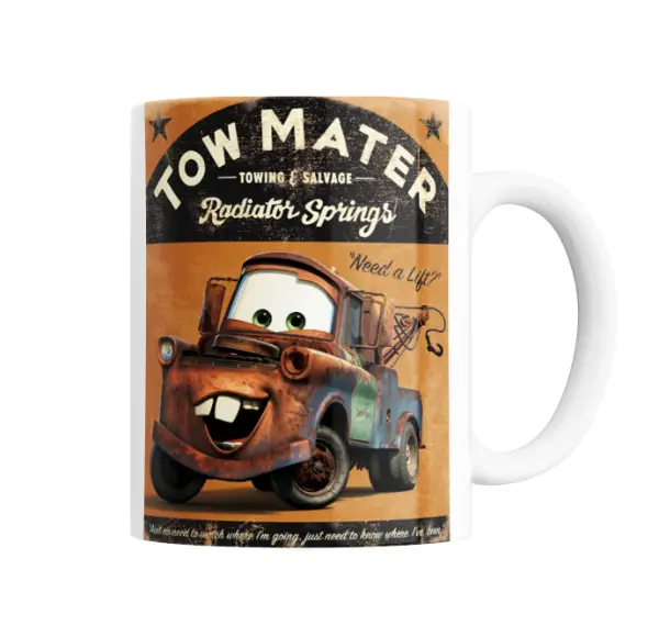 Taza de Cerámica Cars Tow Mater Radiator Springs