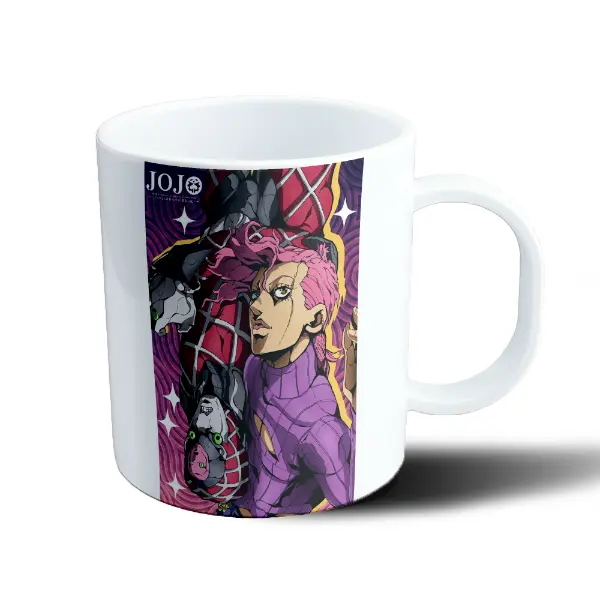 Taza de Plástico JoJo Bizarre Adventure Diavolo y King Crimson