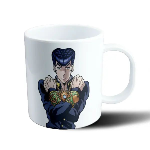 Taza de Plástico JoJo Bizarre Josuke Higashikata Pose Cruzada