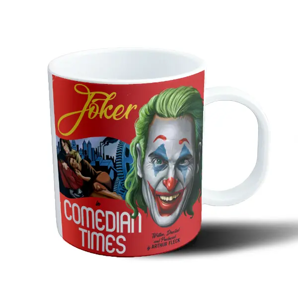 Taza de Plástico Joker Arthur Fleck Comedian Times