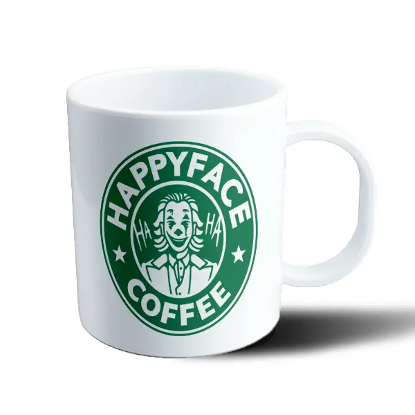 Taza de Plástico Joker Happyface Coffee