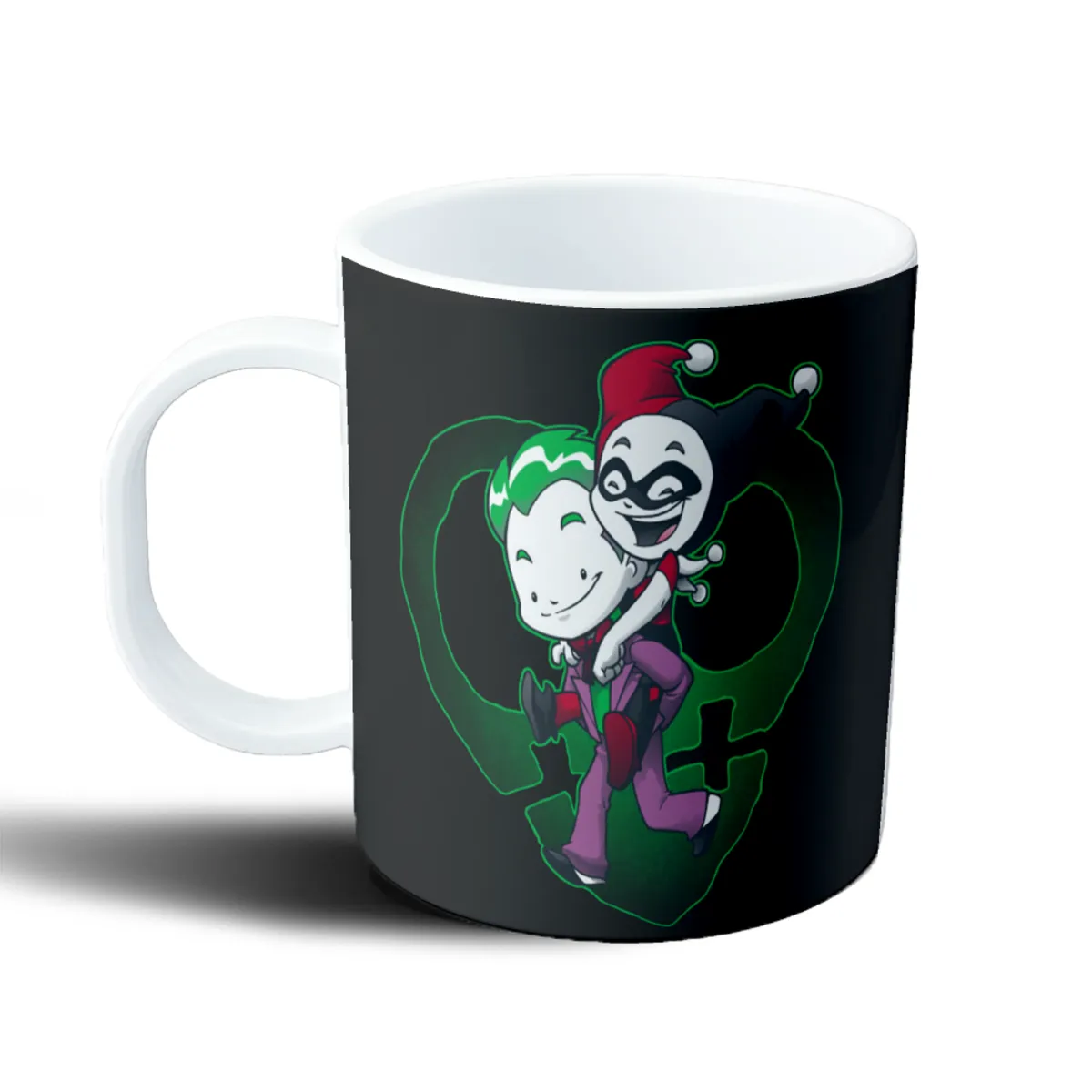 Taza de Plástico Joker y Harley Quinn Chibi - vista 2