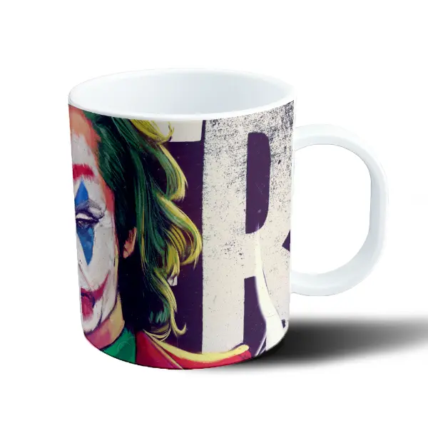 Taza de Plástico Joker Arte Pop Colores