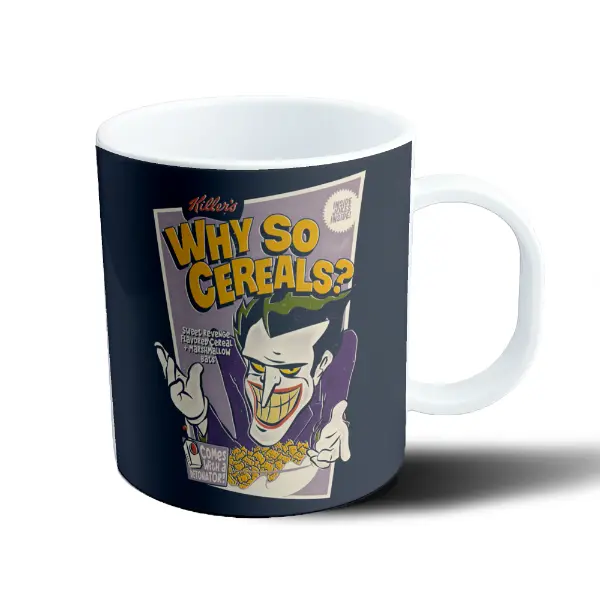 Taza de Plástico Joker Why So Cereals