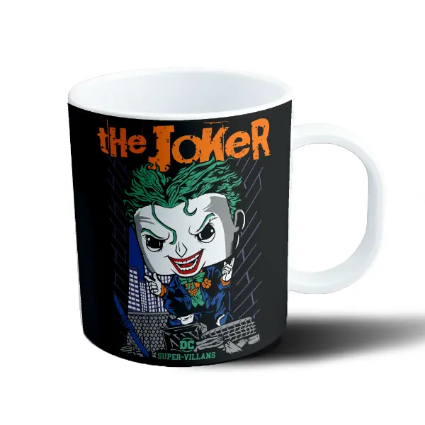 Taza de Plástico Joker Super-Villanos DC Estilo Funko