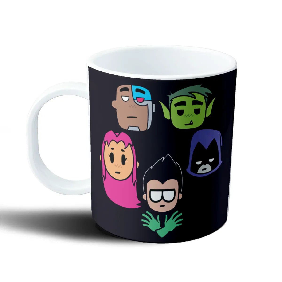 Taza de Plástico Jovenes Titanes Personajes Chibi - vista 2