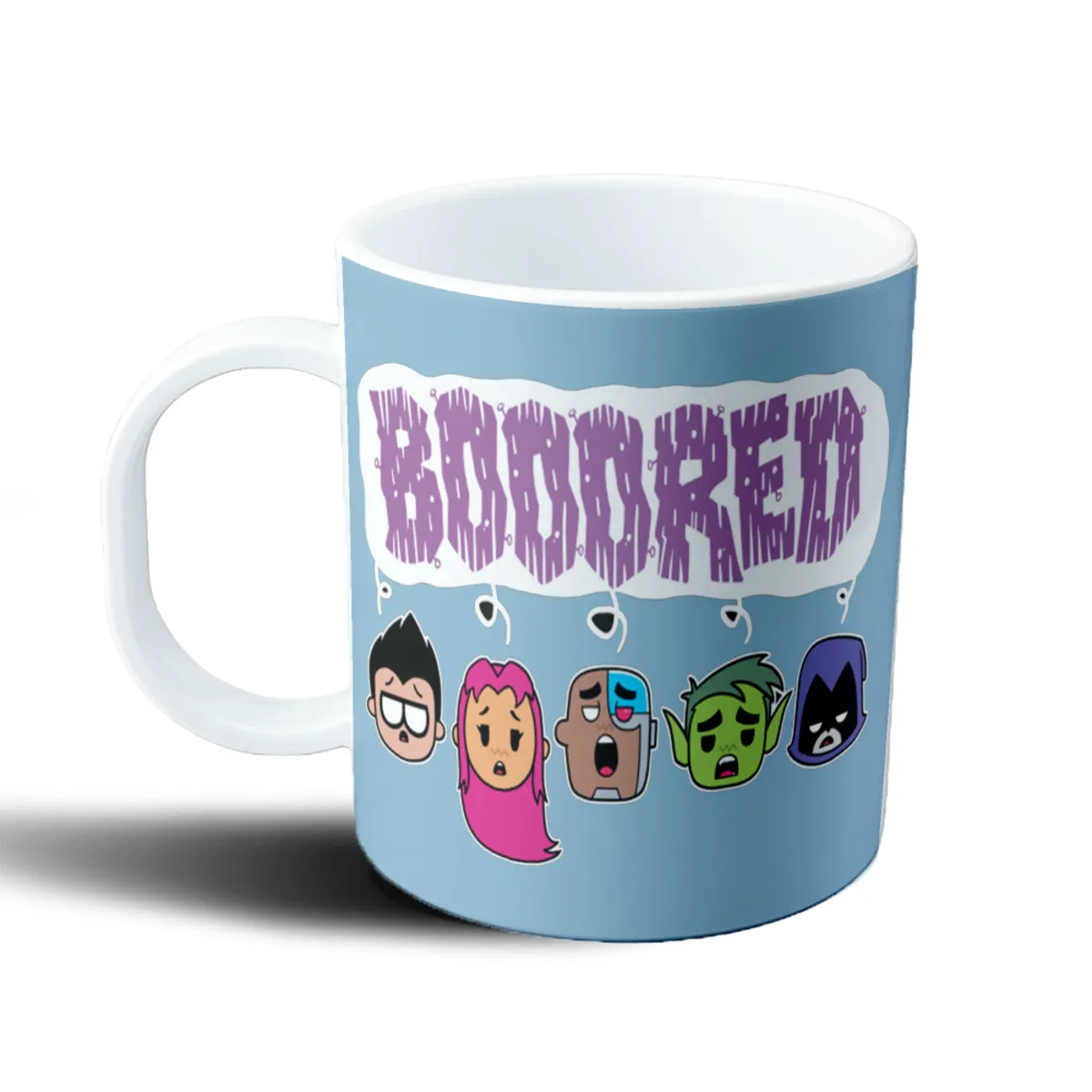 Taza de Plástico Jovenes Titanes Bored - vista 2