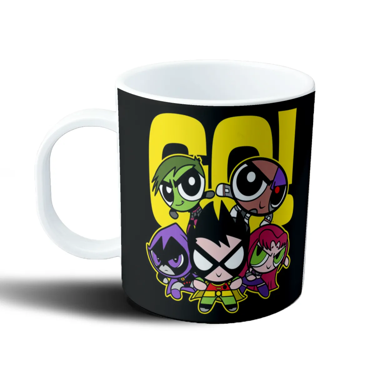 Taza de Plástico Jovenes Titanes Chibi Go Titans - vista 2