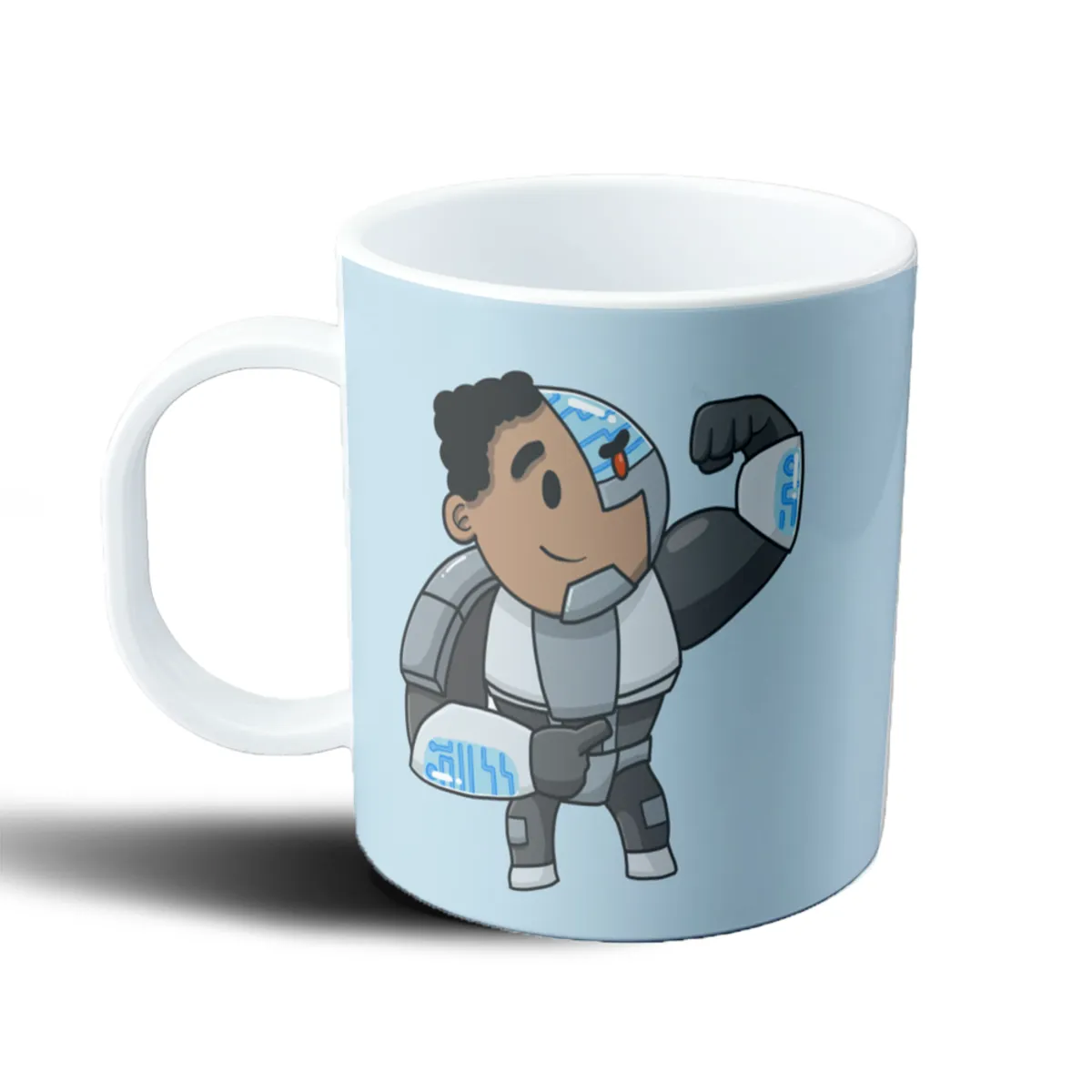 Taza de Plástico Jovenes Titanes Cyborg - vista 2