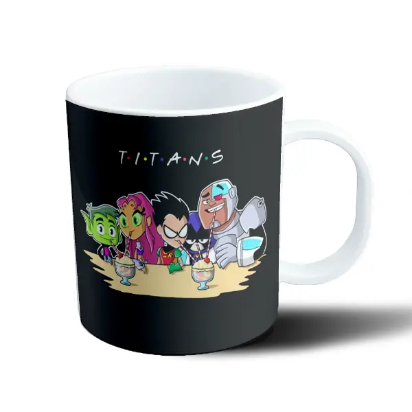 Taza de Plástico Jovenes Titanes Friends Batido