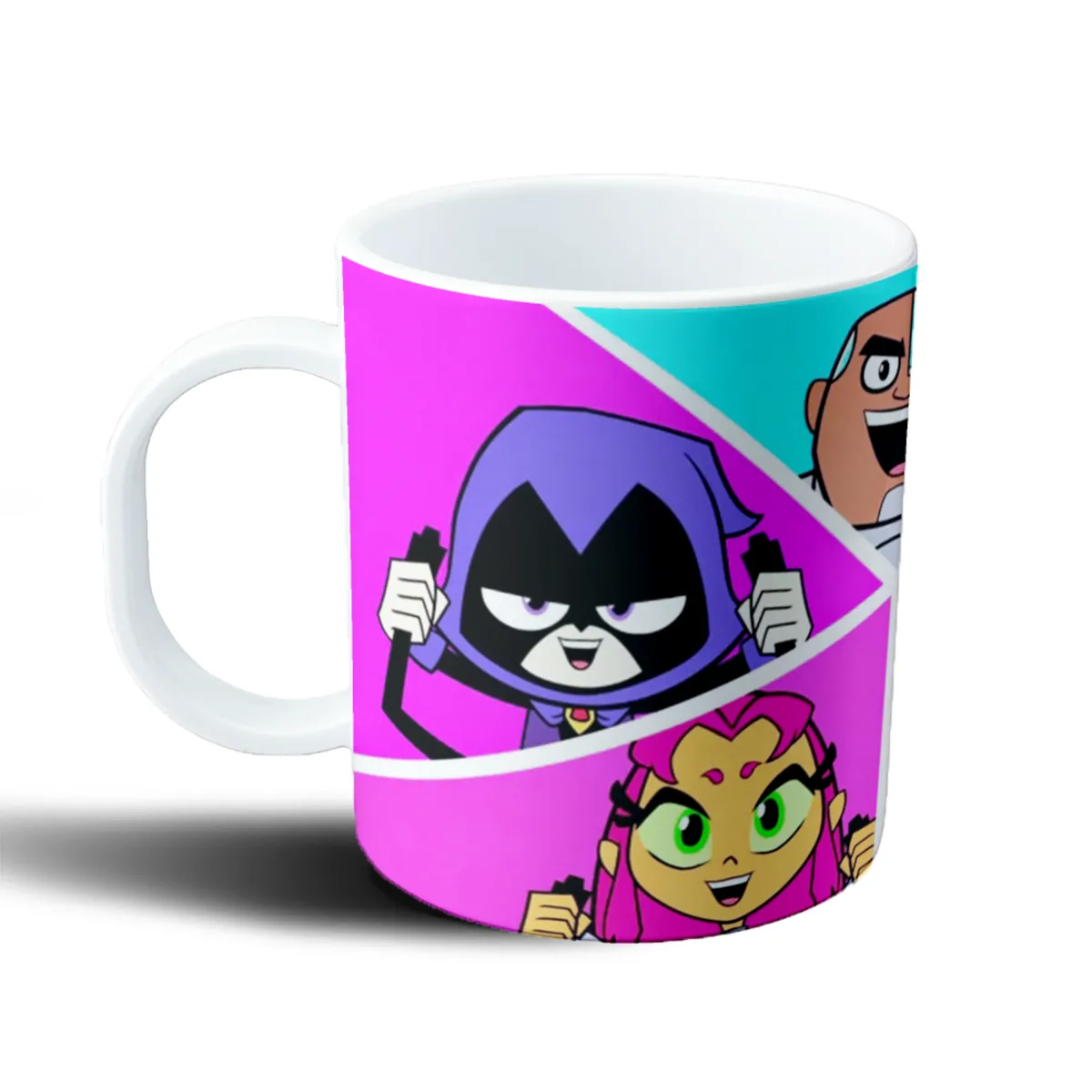Taza de Plástico Jóvenes Titanes Cyborg Raven Robin Starfire - vista 2