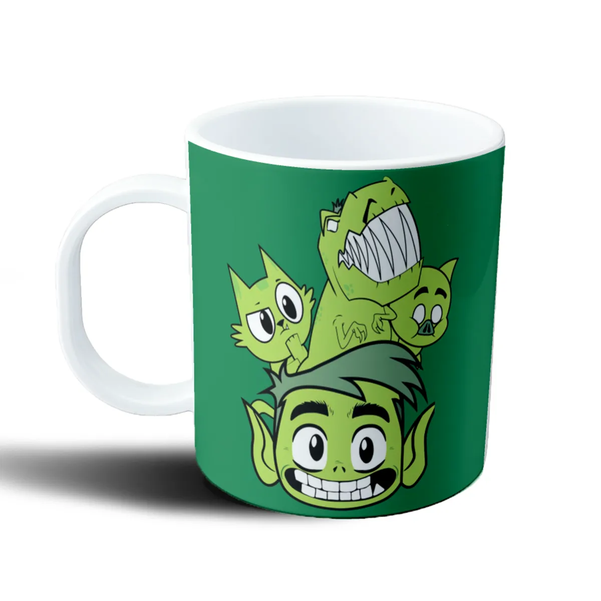 Taza de Plástico Jovenes Titanes Beast Boy con Mascotas - vista 2