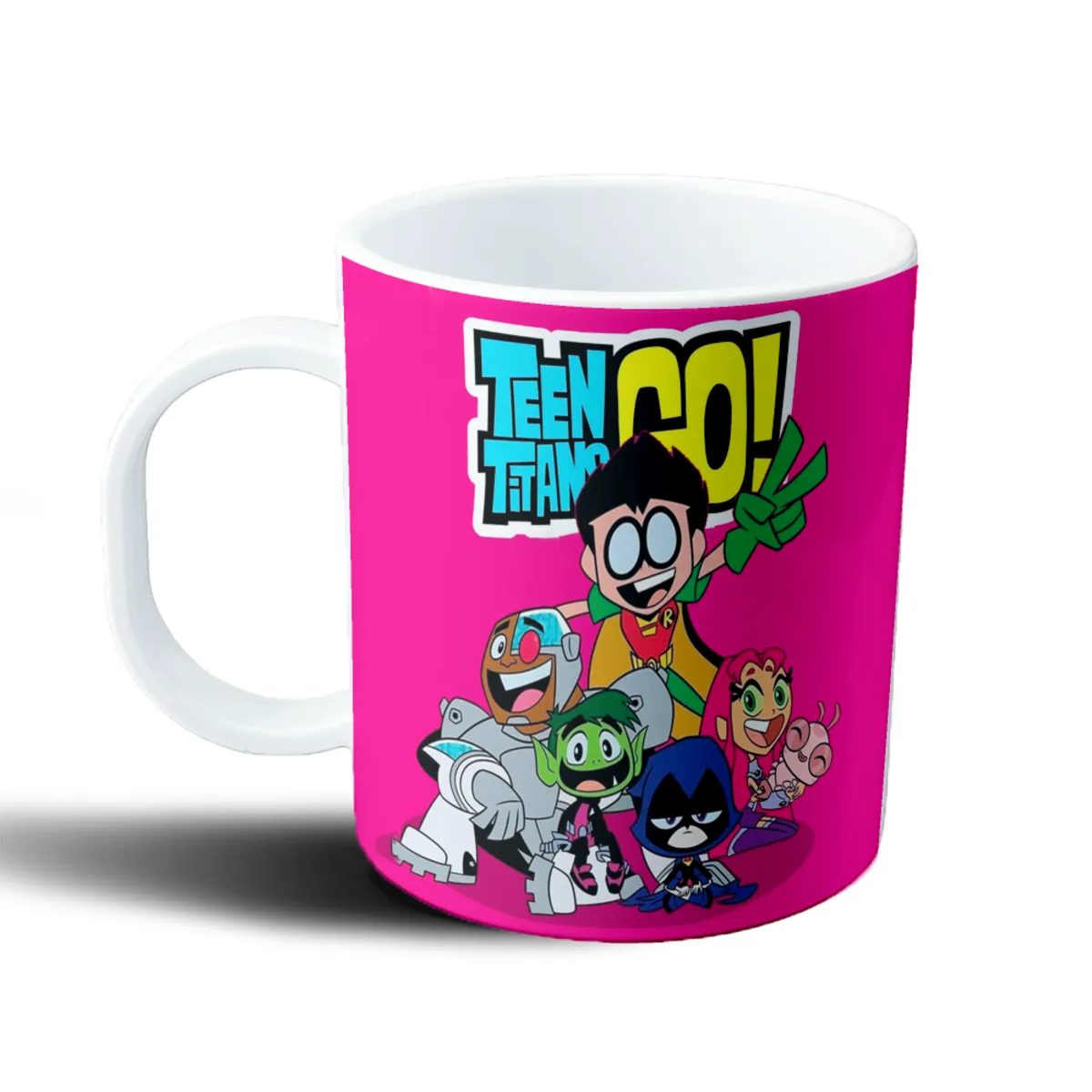 Taza de Plástico Jovenes Titanes Go Equipo Completo - vista 2