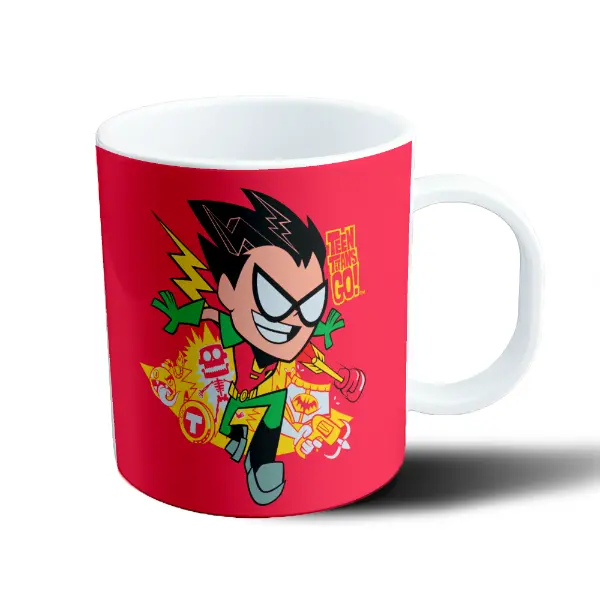 Taza de Plástico Jovenes Titanes Robin Go