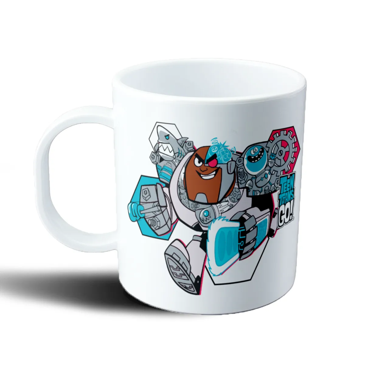 Taza de Plástico Jovenes Titanes Cyborg Robot - vista 2