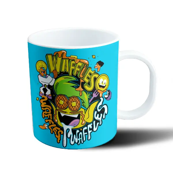 Taza de Plástico Jóvenes Titanes Waffles