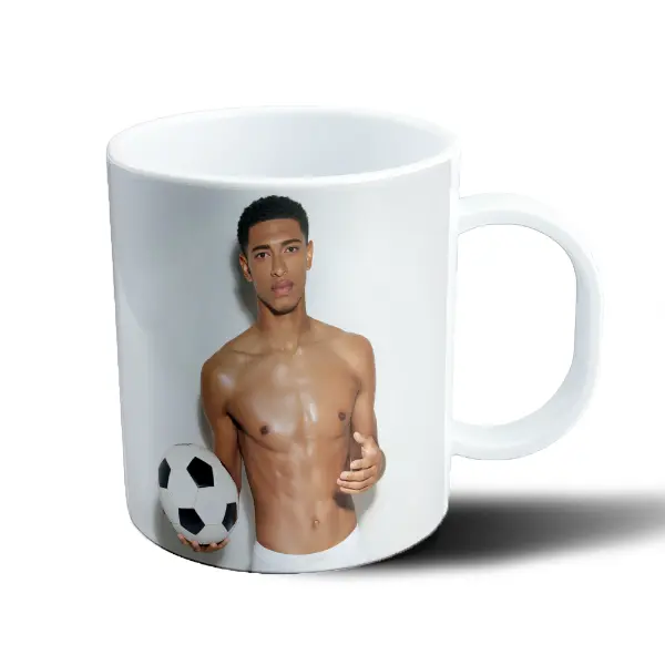 Taza de Plástico Jude Bellingham con Pelota de Fútbol