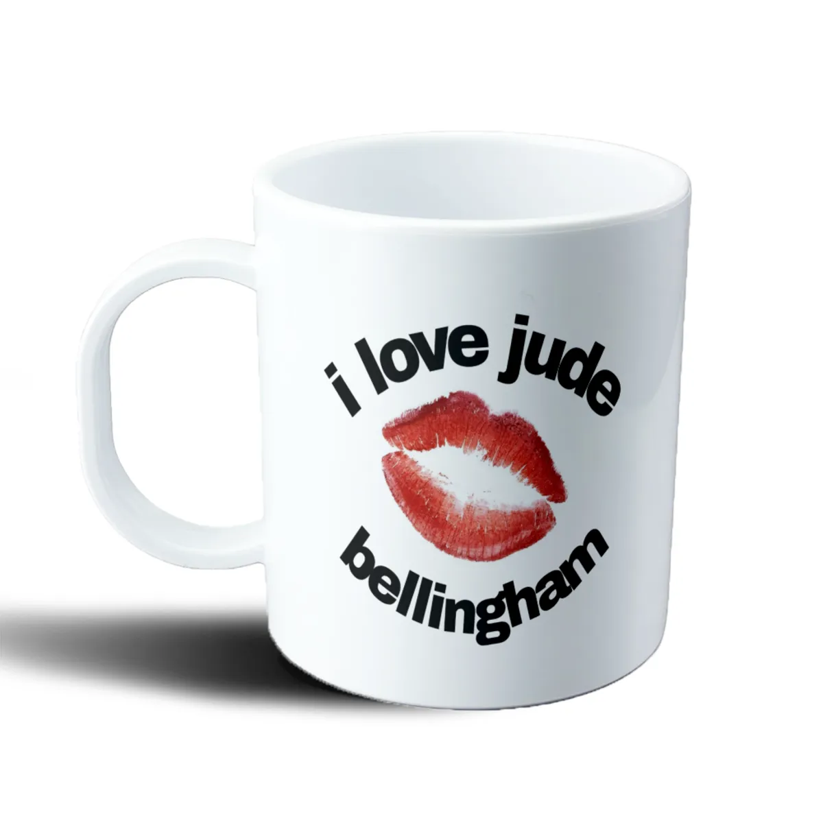 Taza de Plástico Jude Bellingham I Love Jude Bellingham Beso - vista 2