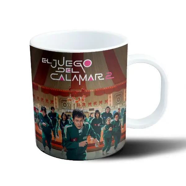 Taza de Plástico El Juego del Calamar 2 Jugador 456