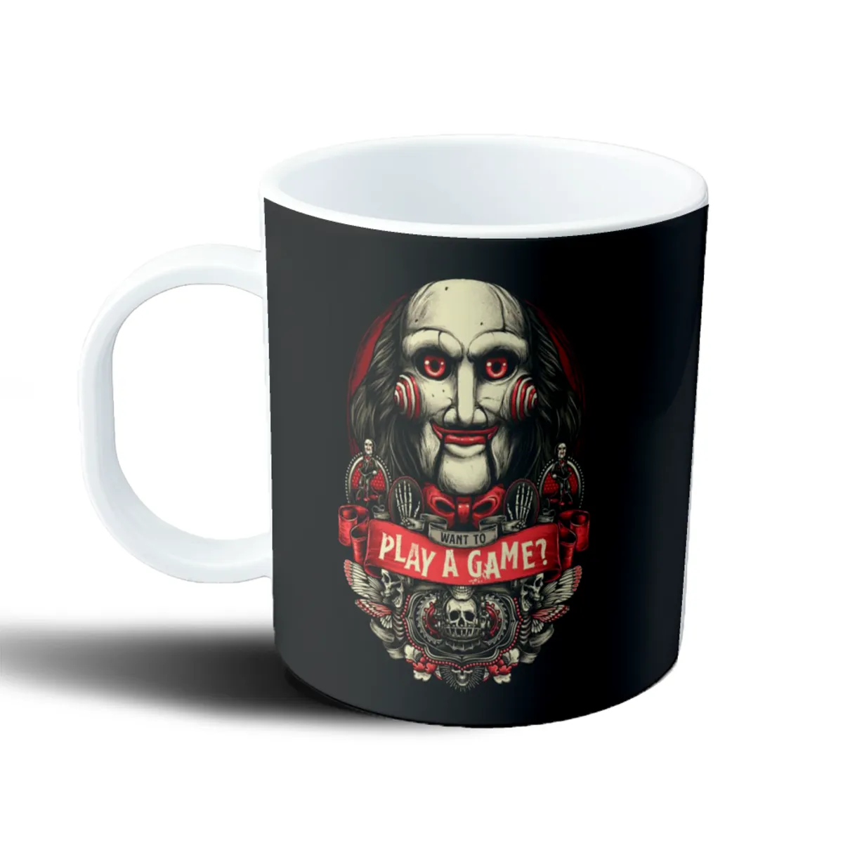 Taza de Plástico Juego del Miedo Jigsaw Want to Play a Game - vista 2
