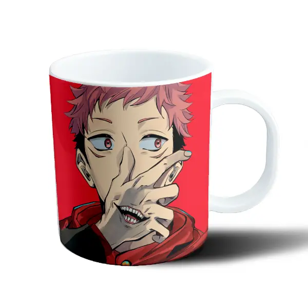 Taza de Plástico Jujutsu Kaisen Yuji Itadori Boca Dentada