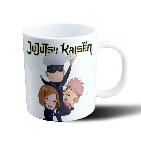 Taza de Plástico Jujutsu Kaisen Gojo Itadori Nobara Chibi