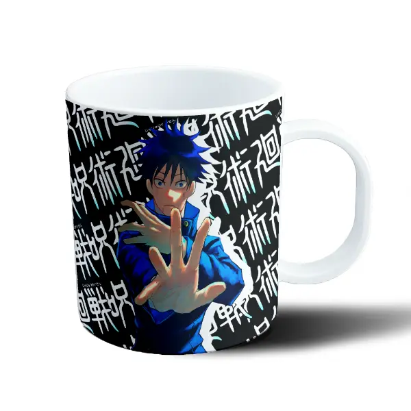 Taza de Plástico Jujutsu Kaisen Megumi Fushiguro Técnica Maldita