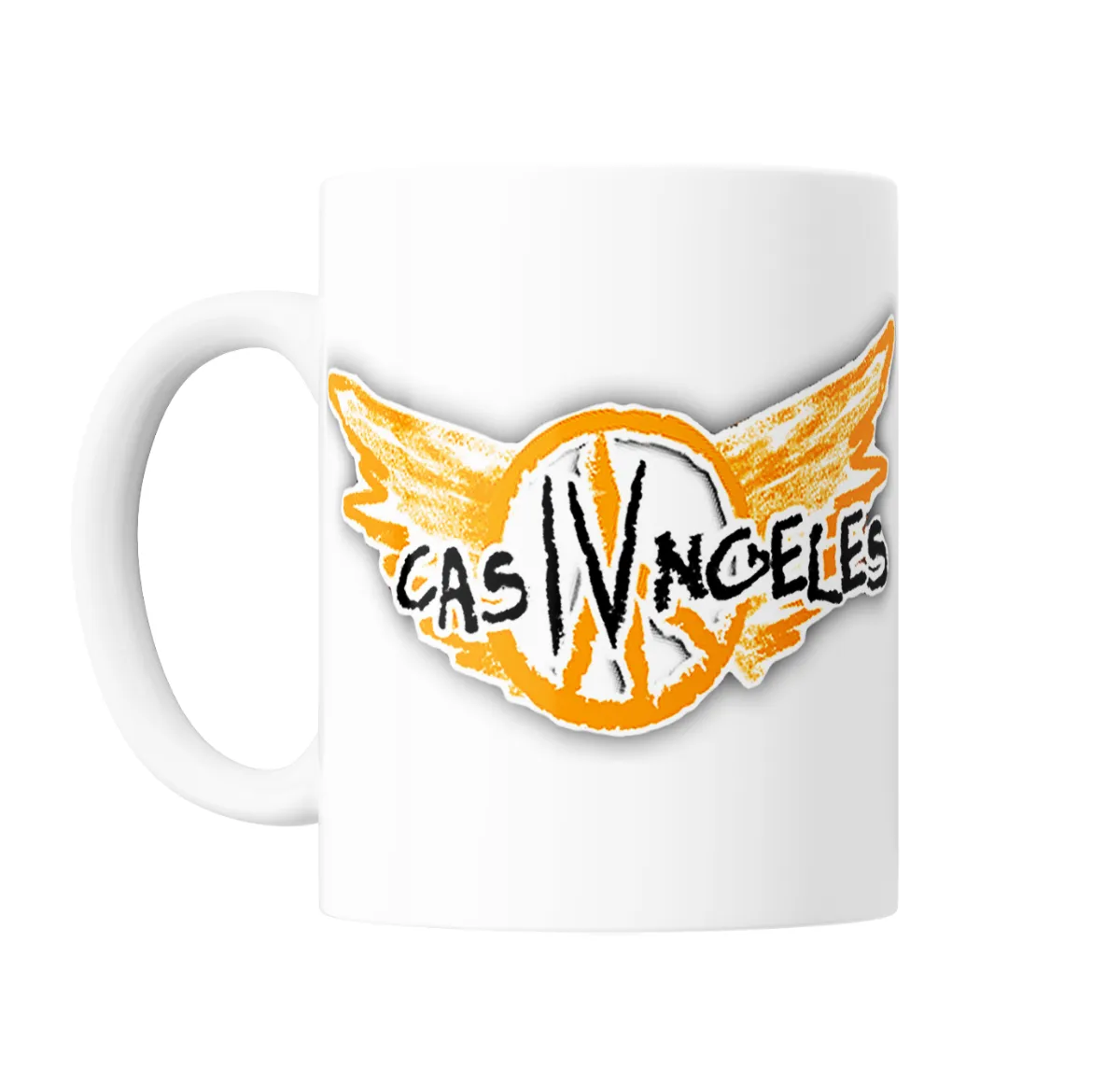 Taza de Cerámica Casi Angeles Logo con Alas - vista 2