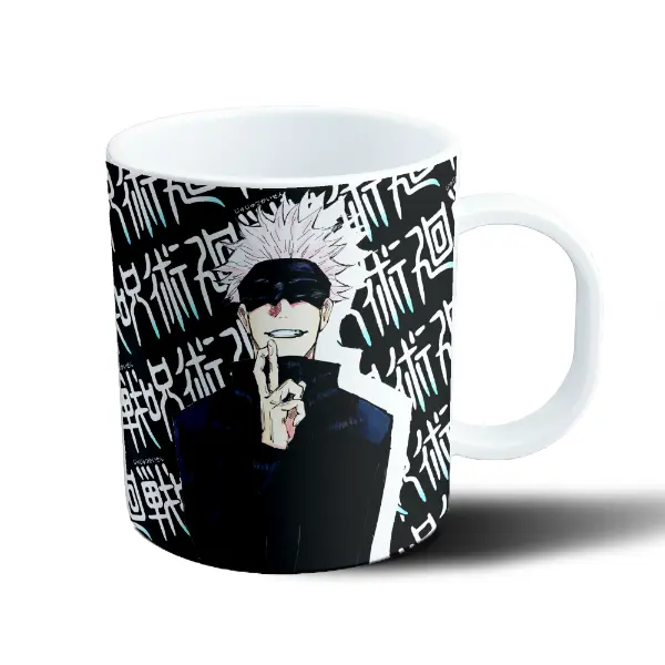 Taza de Plástico Jujutsu Kaisen Gojo Satoru Vendado