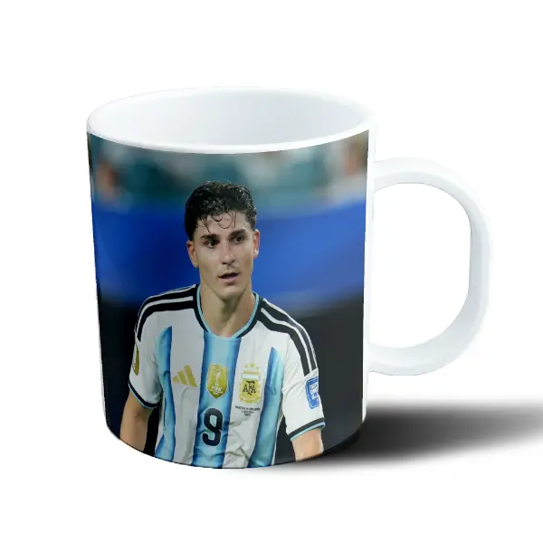 Taza de Plástico Julián Alvarez Selección Argentina 9