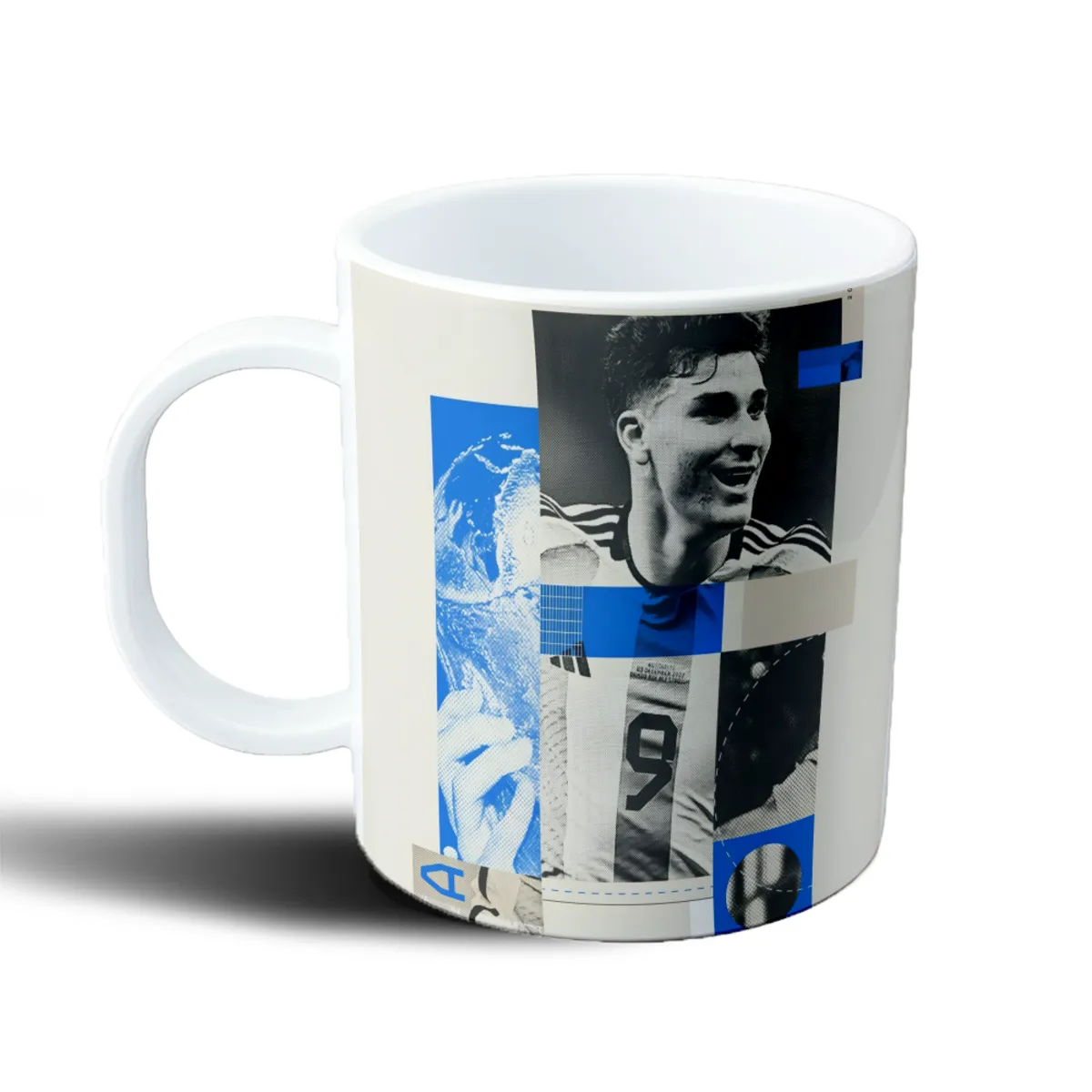 Taza de Plástico Julián Alvarez Collage Número 9 - vista 2