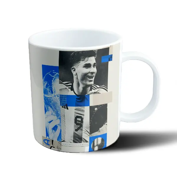 Taza de Plástico Julián Alvarez Collage Número 9