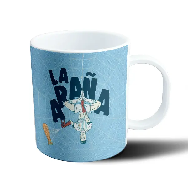 Taza de Plástico Julián Alvarez La Araña Mundial