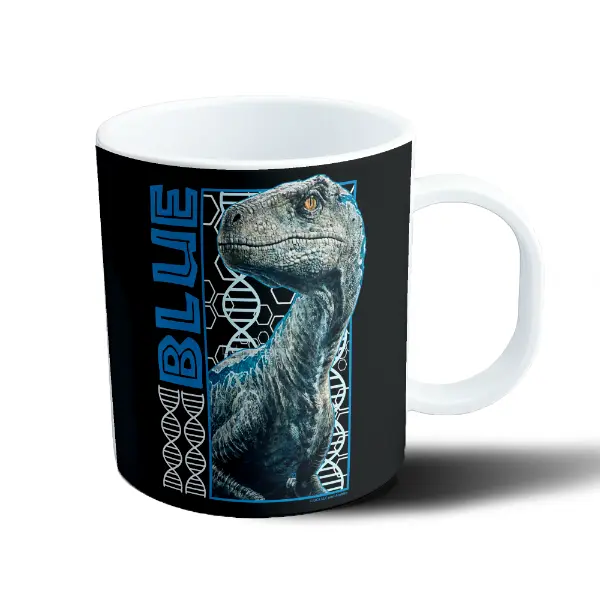 Taza de Plástico Jurassic Park Blue Velociraptor