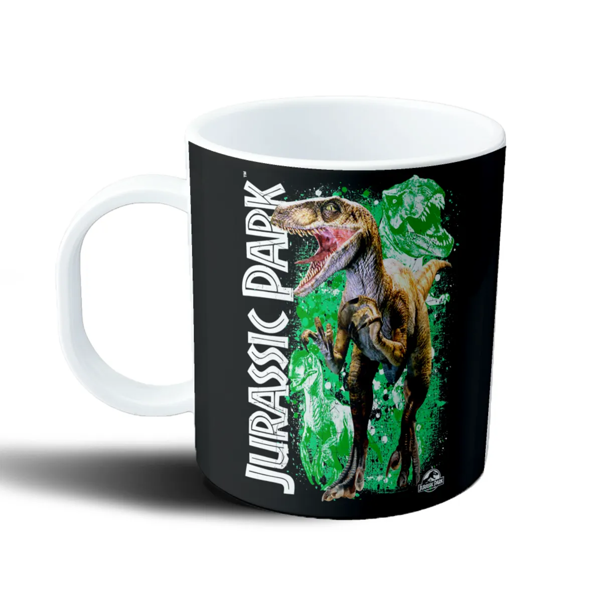 Taza de Plástico Jurassic Park Velociraptors y T-Rex - vista 2