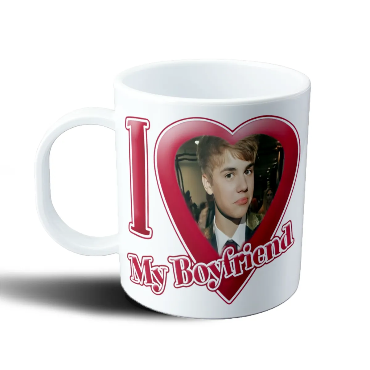 Taza de Plástico Justin Bieber I Love My Boyfriend - vista 2
