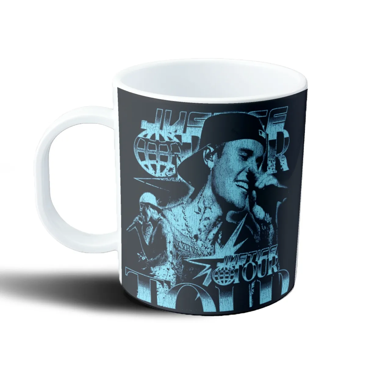Taza de Plástico Justin Bieber Justice Tour Azul - vista 2
