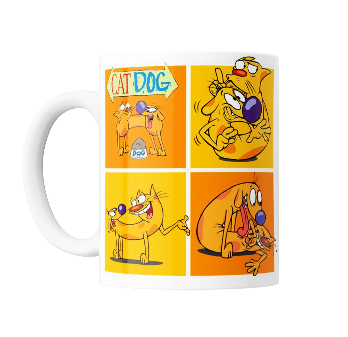Taza de Cerámica CatDog Cuadros Pop Art - vista 2