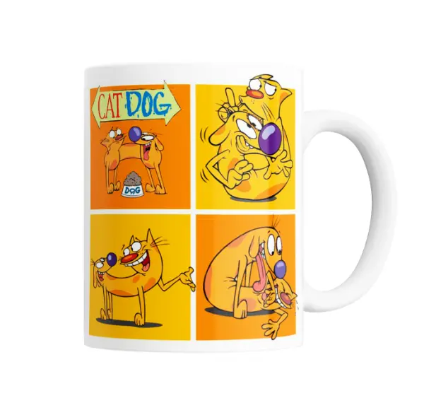 Taza de Cerámica CatDog Cuadros Pop Art