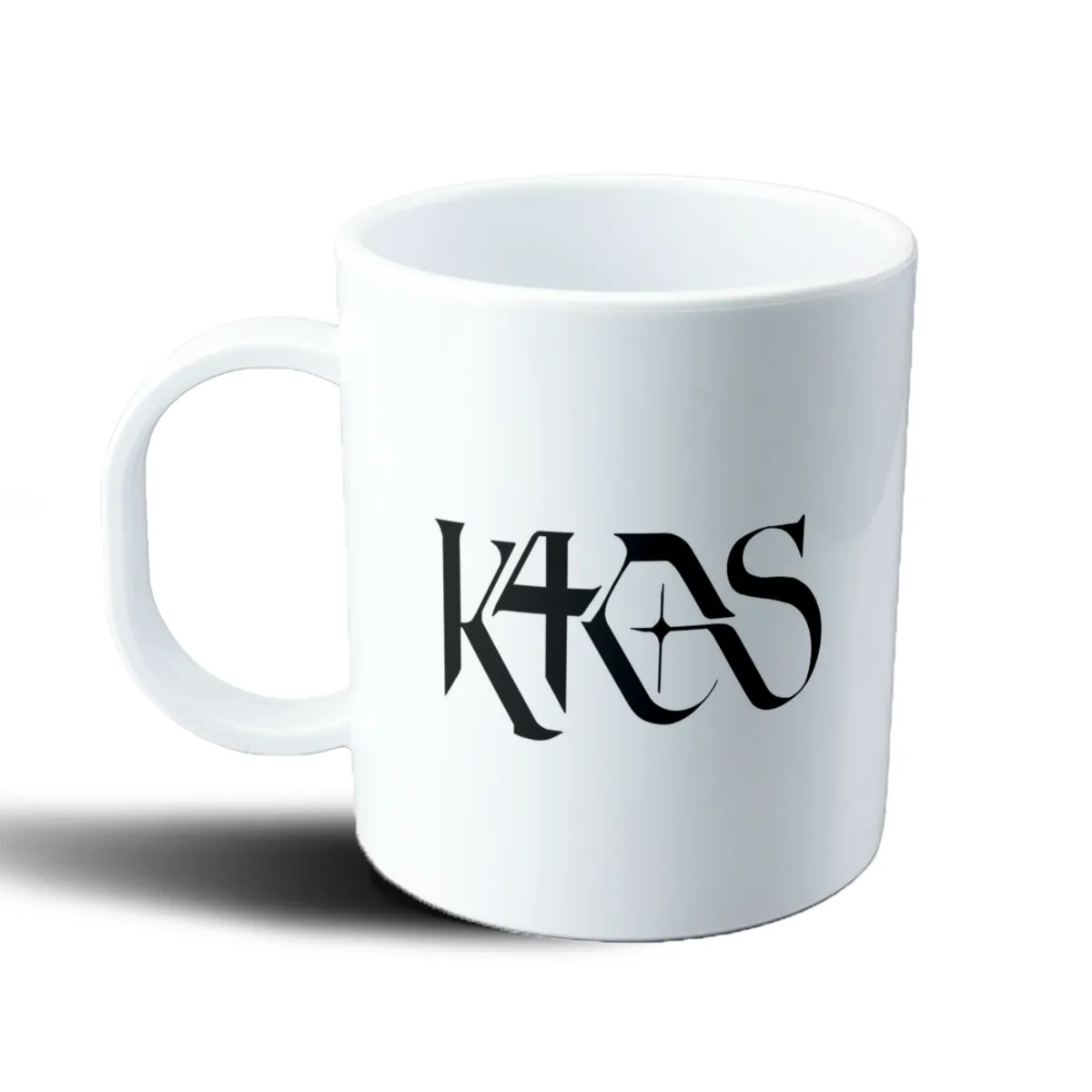 Taza de Plástico K4OS Logo Negro - vista 2