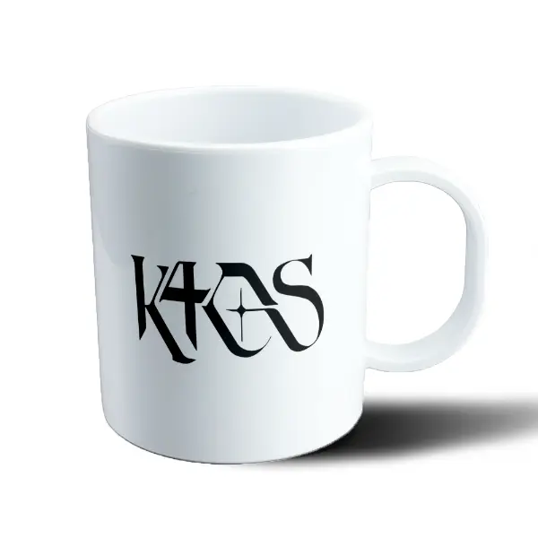 Taza de Plástico K4OS Logo Negro
