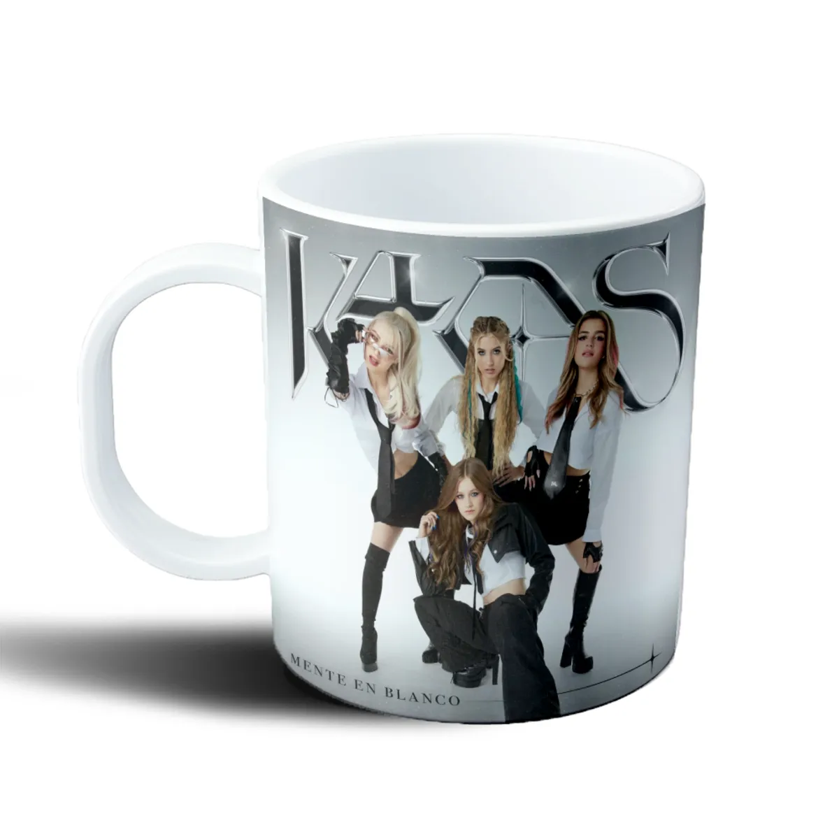 Taza de Plástico K4OS Completamente en Blanco - vista 2