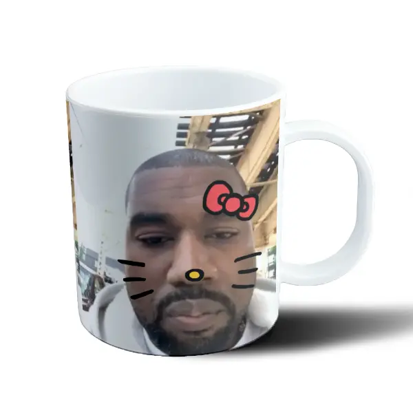 Taza de Plástico Kanye West Hello Kitty